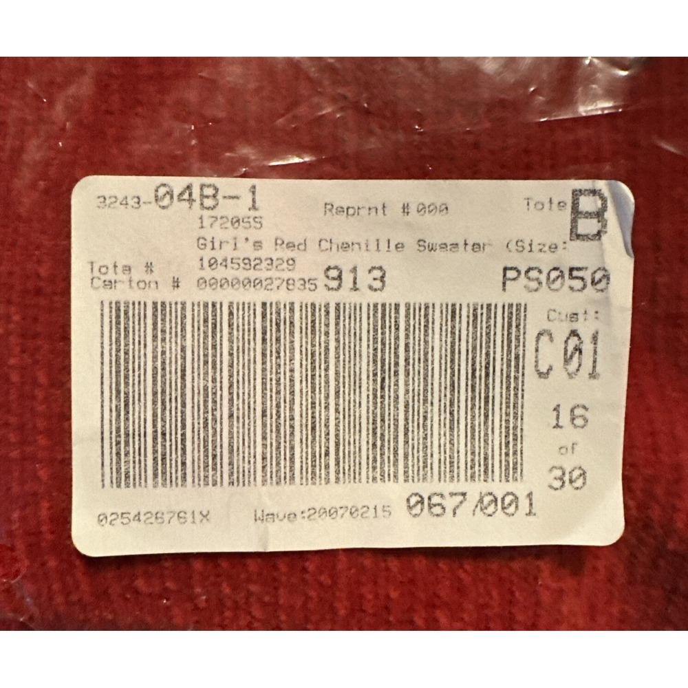 My Twinn Girl Sized XXL Up Town Red Chenille Knit Fringe‎ Sweater NEW - Picture 8 of 9
